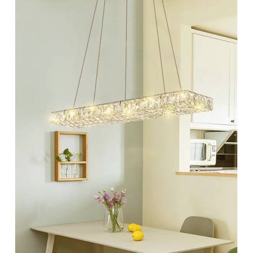 Lampa kryształowa LED nad stół - 80cm 48watt -  K227