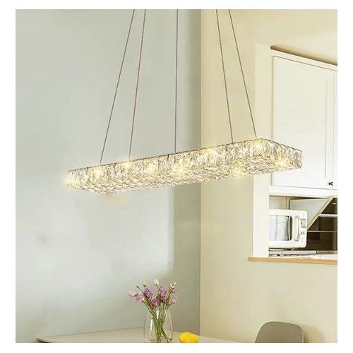 Lampa kryształowa LED nad stół - 80cm 48watt -  K227