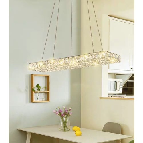 Lampa kryształowa LED nad stół - 80cm 48watt - K227
