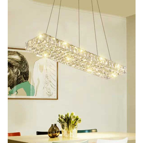 Lampa kryształowa LED nad stół - 80cm 48watt - K227