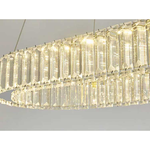 Lampa kryształowa wisząca CHROM- 100cm 65watt - K228