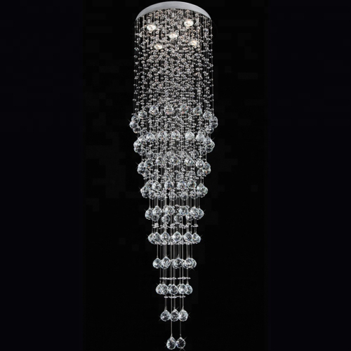 Długi żyrandol kryształowy 200cm K318