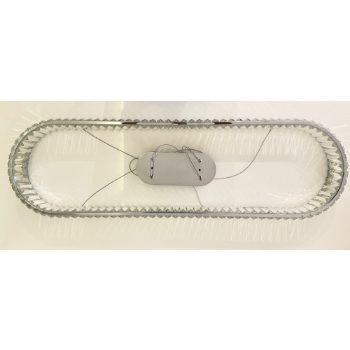 Lampa kryształowa wisząca CHROM- 100cm 65watt -  K228