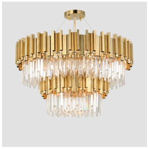 złoty żyrandol kryształowy 100 cm K505 – zdjęcie 1