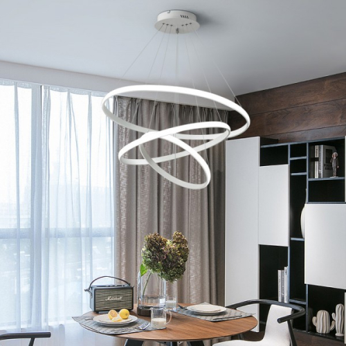 Lampa wisząca biała Ring LED 60x40x20 120Watt L067