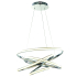 Lampa LED 50cm 68W 4000K chrom L101 nowoczesna lampa sufitowa