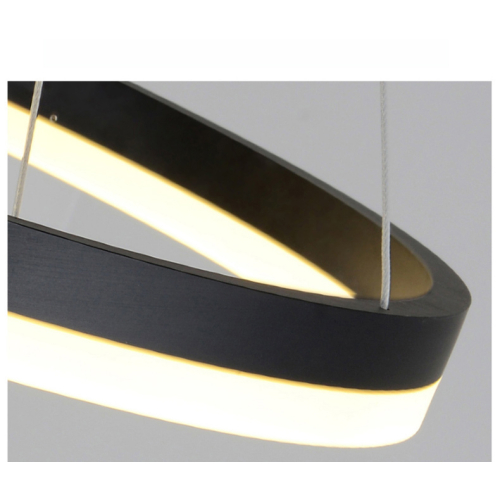 Lampa czarna Ring