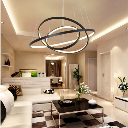 lampa wisząca led czarna