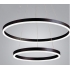 Czarna Lampa Ring LED 60x40cm 70W L120