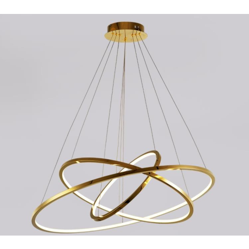 lampa złota ring