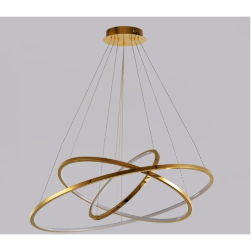 złota lampa wisząca