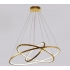 Złota lampa sufitowa Ring LED 80x60x40cm 127W L121