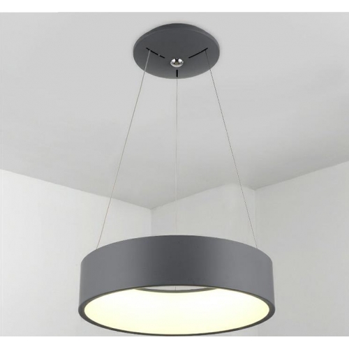 Czarna lampa Ring LED 60cm 38W L123