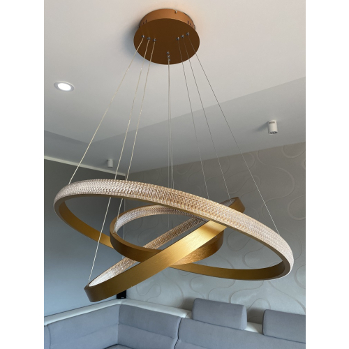 lampa led miedziana