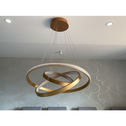 złota lampa led