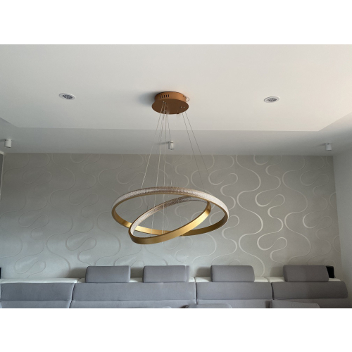 miedziana lampa led
