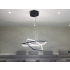 Czarna lampa wisząca sześciokąt 80cm 120Watt L133