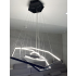 Czarna lampa wisząca sześciokąt 80cm 120Watt L133