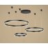 Duża lampa sufitowa ring czarna 80cm 127Watt L136
