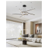 Lampa sufitowa czarna 140cm 67Watt L144 do salonu