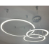 Duża lampa sufitowa CHROME 80cm 127Watt L145 w salonie