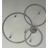 Duża lampa sufitowa CHROME 80cm 127Watt L145 - luksusowa