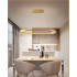 Lampa OVAL wisząca złota 80cm 63Watt L146 nowoczesna