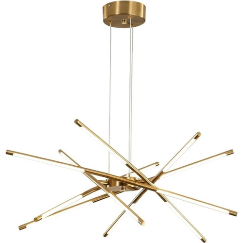 Złota lampa wisząca 80cm 60Watt L149