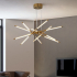 Złota lampa wisząca 80cm 60Watt L149 nad stół