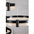 Wisząca lampa sufitowa ring czarna 80cm 127W L150 kolor