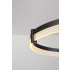 Wisząca lampa sufitowa ring czarna 80cm 127Watt L150