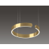 Złota lampa wisząca 80cm z pilotem 58Watt L151
