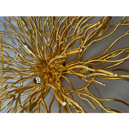Złoty żyrandol designerski glamour 80cm - L157