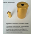 Duża lampa wisząca ring złota 70cm 158Watt L158 - detal