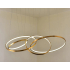 Duża lampa wisząca ring złota 70cm 158Watt L158 -z pilotem