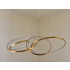 Duża lampa wisząca ring złota 70cm 158Watt L158 pierścienie