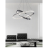 Lampa sufitowa nikiel satynowy LED 60x40cm 72Wat L161