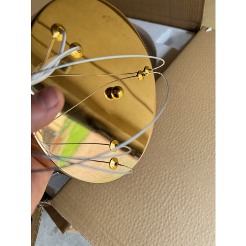 Lampa sufitowa złota połysk LED 80x60cm 98Watt L163