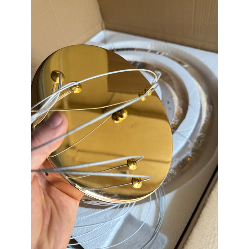 Lampa sufitowa złota połysk LED 80x60cm 98Watt L163
