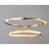 lampa sufitowa złota połysk LED 60x40 cm L162