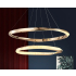 nowoczesna złota lampa sufitowa LED do salonu L162