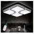 Plafon LED z pilotem Czarny 68x68cm - P002