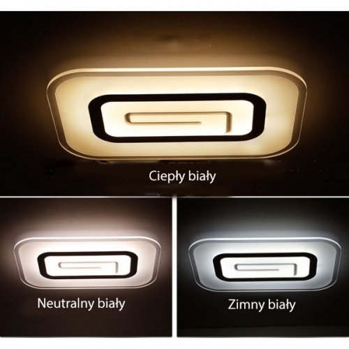 PLAFON LED z pilotem  90x60cm 65Watt -P062