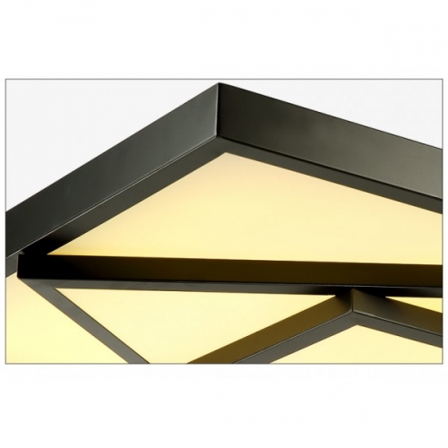 Plafon LED CZARNY  90x63cm  64Watt - P076