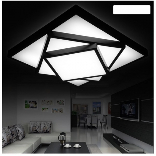 Plafon LED CZARNY  76x76cm  60Watt - P078