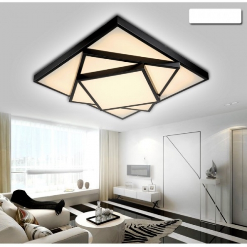 Plafon LED CZARNY  76x76cm  60Watt - P078