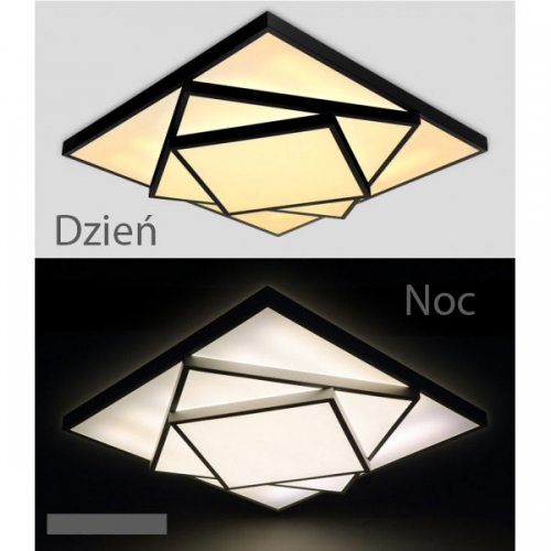 Plafon LED CZARNY  76x76cm  60Watt - P078