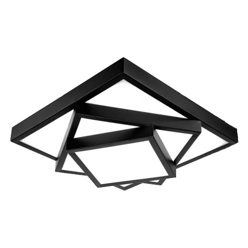 Plafon LED CZARNY  76x76cm  60Watt - P078