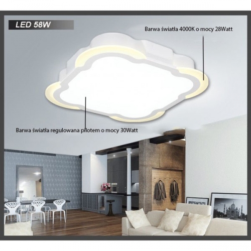 Plafon LED  53x53cm  58Watt - P085