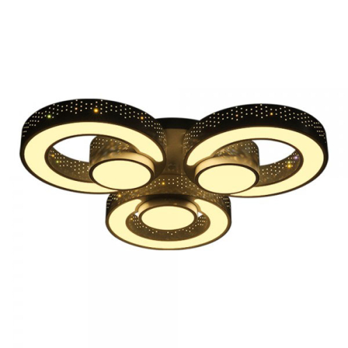 Plafon LED czarny 66x66x10cm - P091